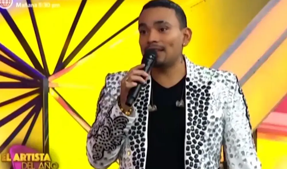 Josimar Fidel Farfán da sus descargos en El artista del año tras denuncia. Foto: captura de América TV Josimar Fidel Farfán da sus descargos en El artista del año tras denuncia. Foto: captura de América TV
