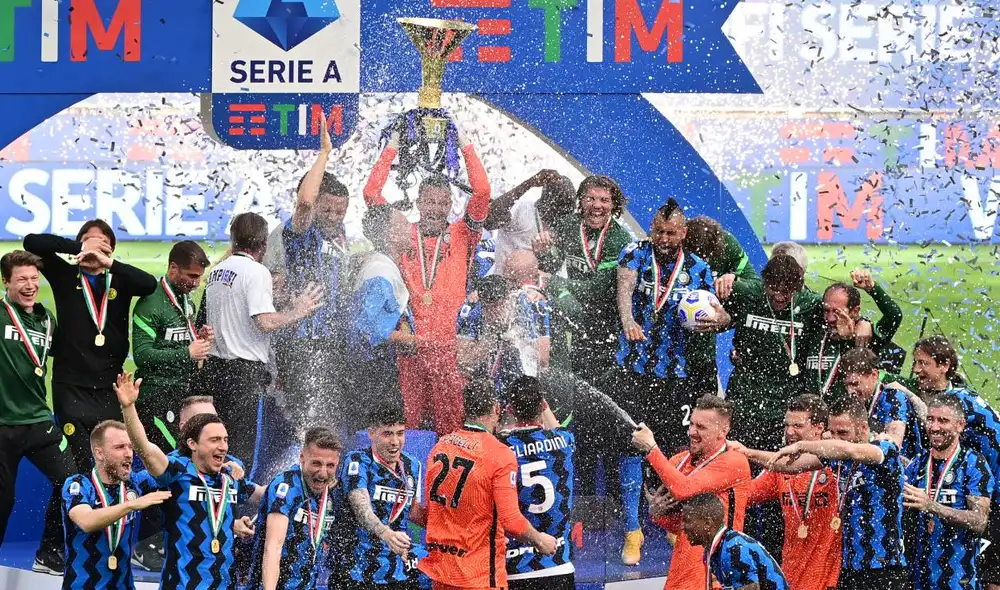 Inter de Milan volvió a gritar campeón de la mano de Antonio Conte. Foto: AFP/Miguel Medina