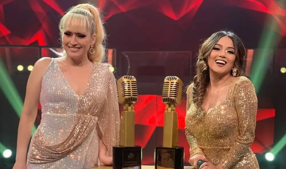 Imitadora de Yuri y Amy Gutiérrez celebran su triunfo en Yo soy, grandes batallas, grandes famosos. Foto: Yo soy/ Instagram