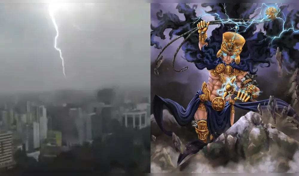 Illapu, dios del rayo. Foto: composición/ difusión Illapu, dios del rayo. Foto: composición/ difusión