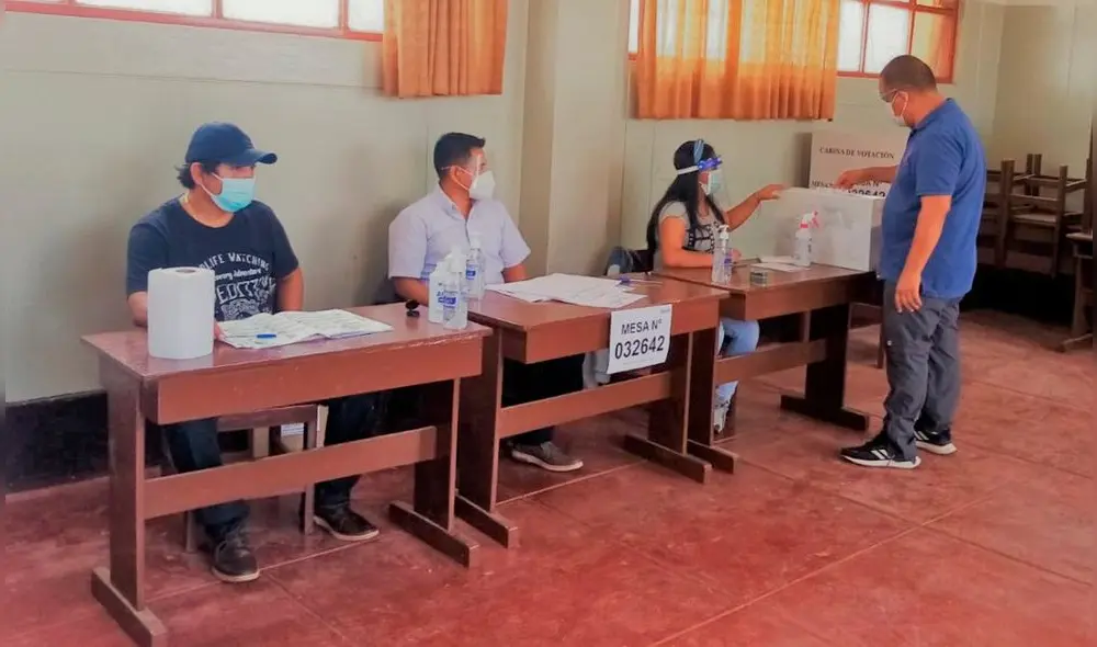 Miembros de mesa y electores deberán respetar el distanciamiento y uso adecuado de mascarillas. Foto: ODPE Lambayeque