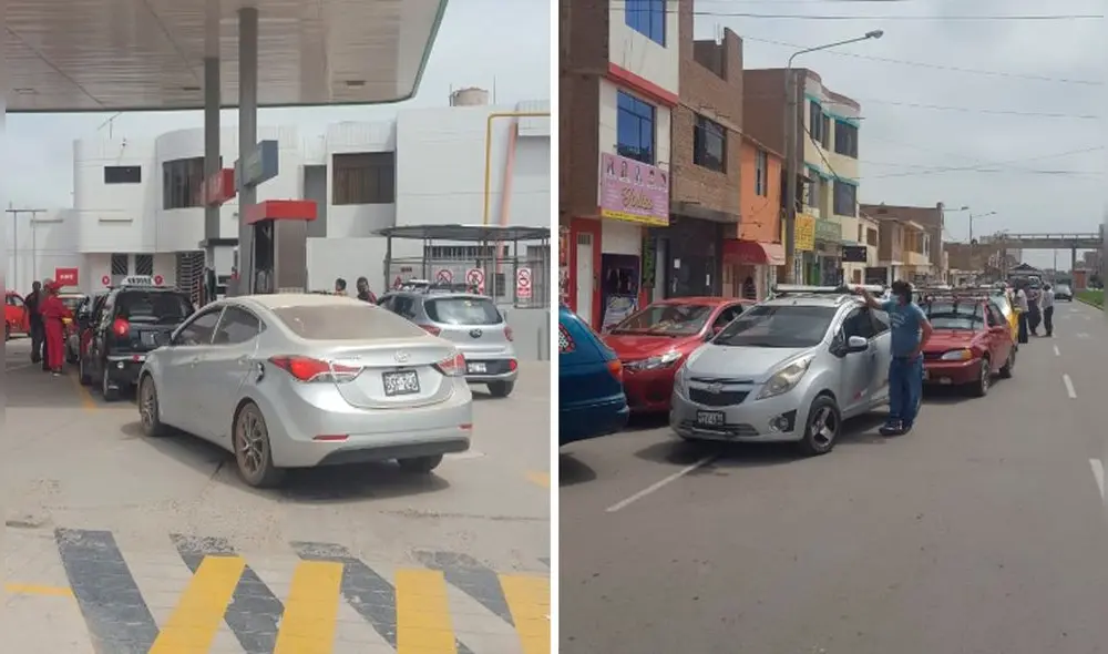 En grifo del distrito de La Victoria se forman largas filas de autos. Foto: composición La República En grifo del distrito de La Victoria se forman largas filas de autos. Foto: composición La República