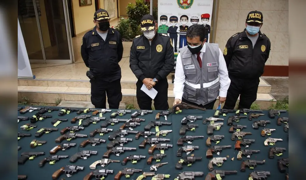 Armas serán destruidas, en su mayoría, y otras entregadas a las fuerzas armadas. Foto: Arturo Gutarra