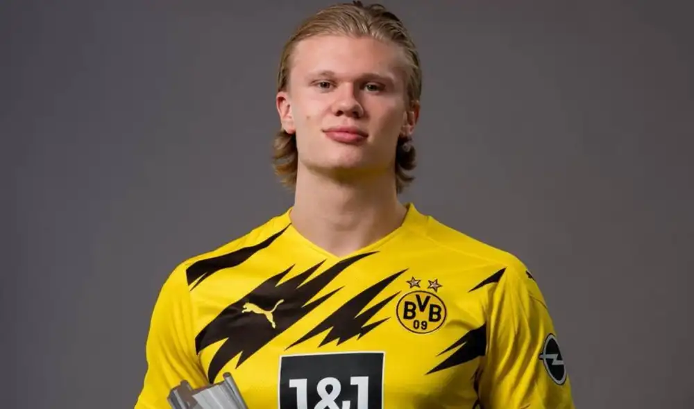 Haaland podría abandonar Borussia Dortmund. Los rumores apuntan un nuevo rumbo hacia España. Foto: difusión