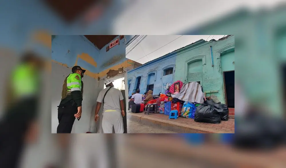 Un joven de 20 años resultó herido producto de la caída del altío de la casona. Foto: María Pía Ponce / URPI-LR