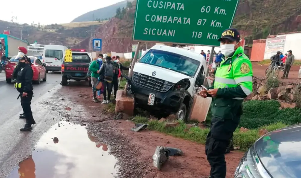 Los heridos fueron trasladados hacia una clínica de Cusco. Foto: PNP