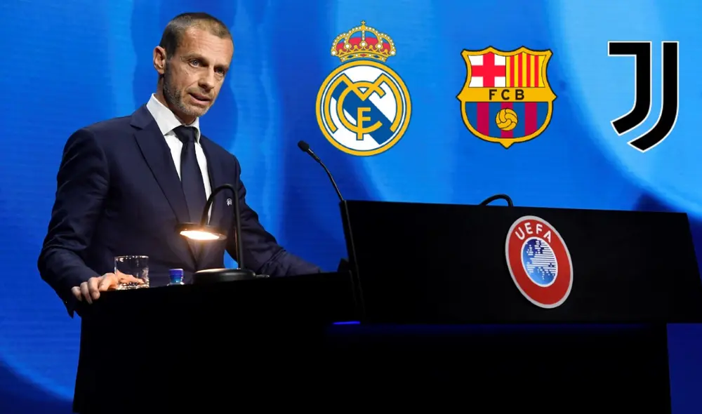 Aleksander Čeferin, presidente de la UEFA, ya había anunciado posibles sanciones. Foto: AFP Aleksander Čeferin, presidente de la UEFA, ya había anunciado posibles sanciones. Foto: AFP
