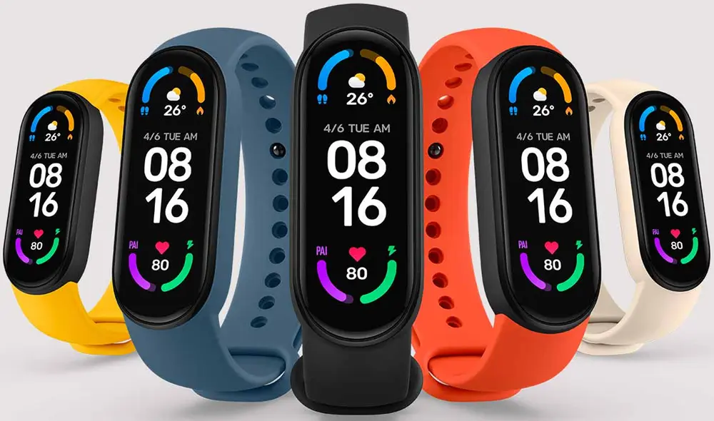 La pulsera tiene una pantalla AMOLED de 1,56 pulgadas y está disponible en varios colores. Foto: Xiaomi La pulsera tiene una pantalla AMOLED de 1,56 pulgadas y está disponible en varios colores. Foto: Xiaomi