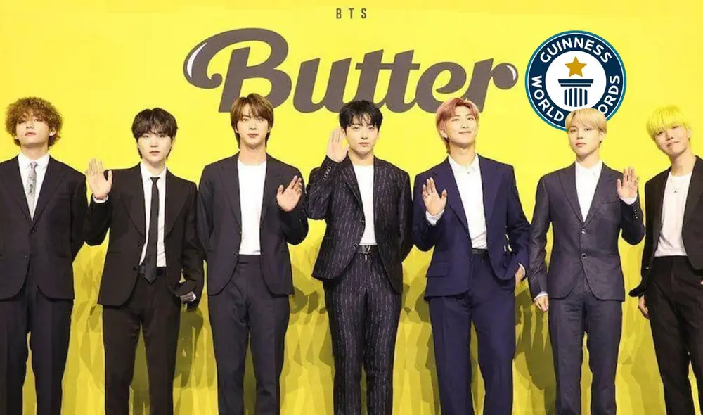 Todos los nuevos récords de BTS tras el estreno de "Butter". Foto: composición LR/Hybe/GWR Todos los nuevos récords de BTS tras el estreno de "Butter". Foto: composición LR/Hybe/GWR