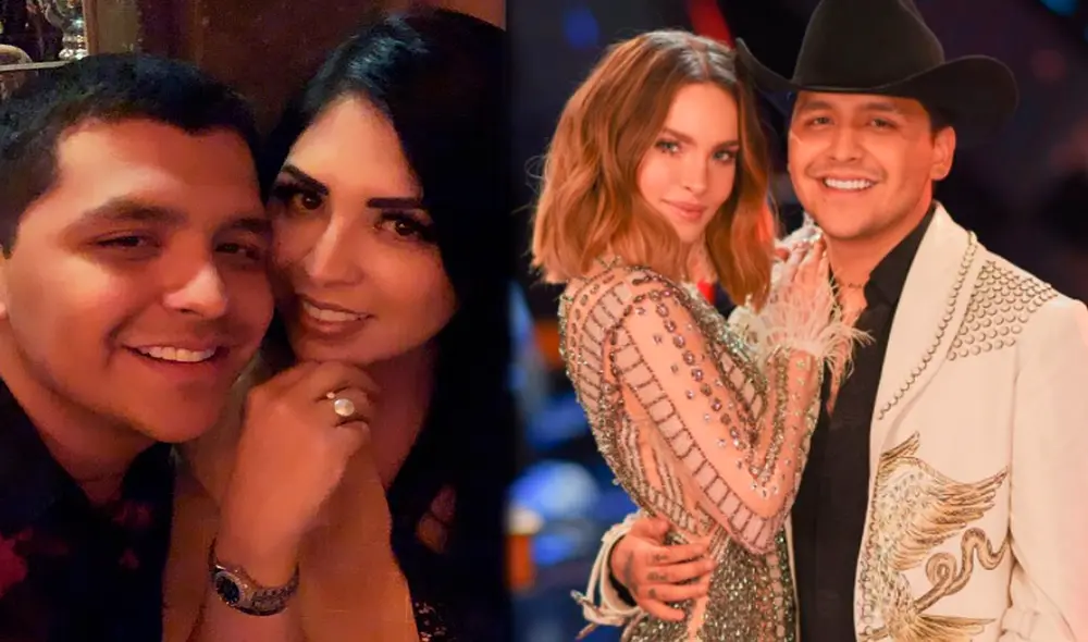 Christian Nodal y Belinda se conocieron en durante el programa La voz México 2020. Foto: Instagram