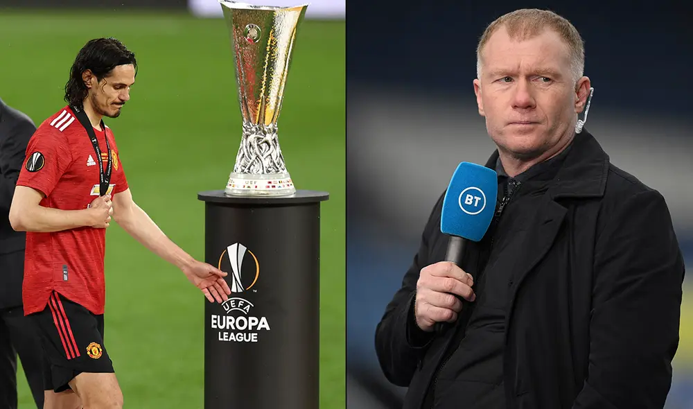 Paul Scholes jugó 718 partidos en el Manchester United e hizo 155 goles. Foto: AFP/composición Paul Scholes jugó 718 partidos en el Manchester United e hizo 155 goles. Foto: AFP/composición