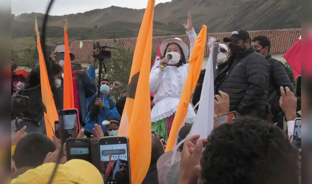 Keiko Fujimori pudo realizar su presentación en Anta. Foto: Luis Álvarez / La República