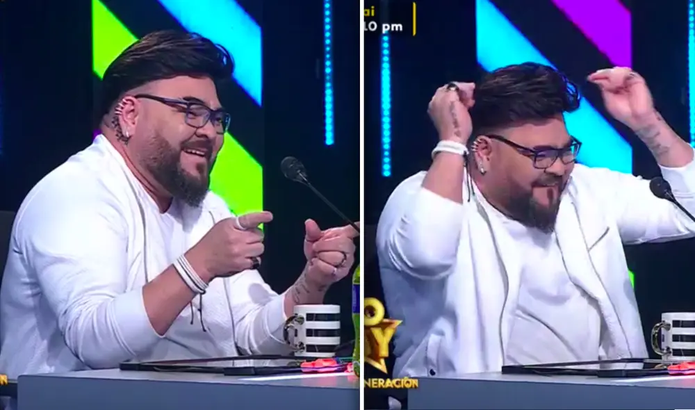 “Estoy estrenando nuevo look. Quiero que todo el mundo me diga si se ve bien”, dijo Ángel López. Foto: captura Latina