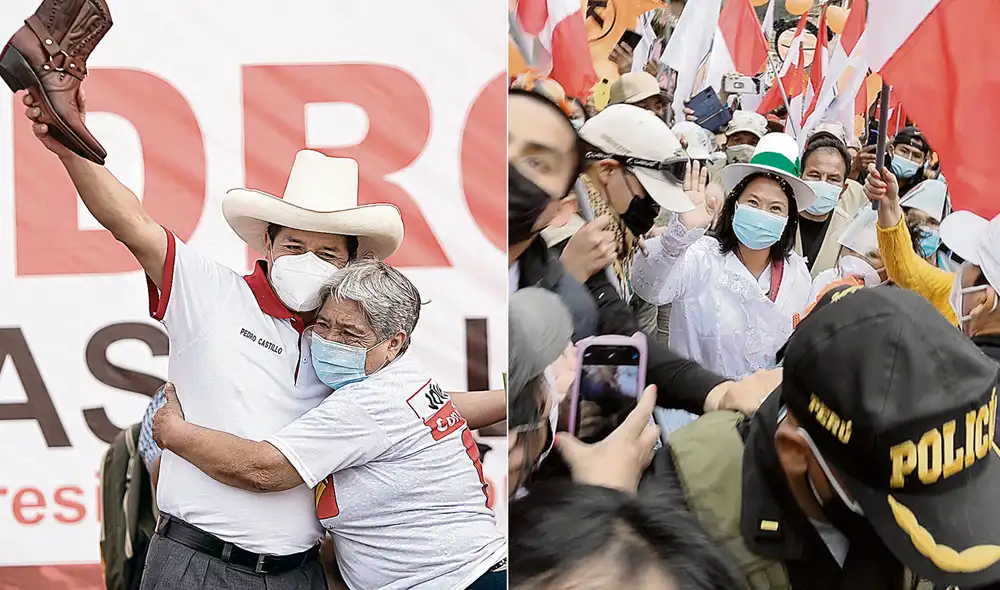 En Cusco. La población rechazó la presencia de Fujimori, quien modificó su itinerario por seguridad. En Lima. Candidato estuvo en el Callao, VES y SJL. Hoy tiene programado visitar Carabayllo. Foto: composición LR / difusión / Antonio Melgarejo