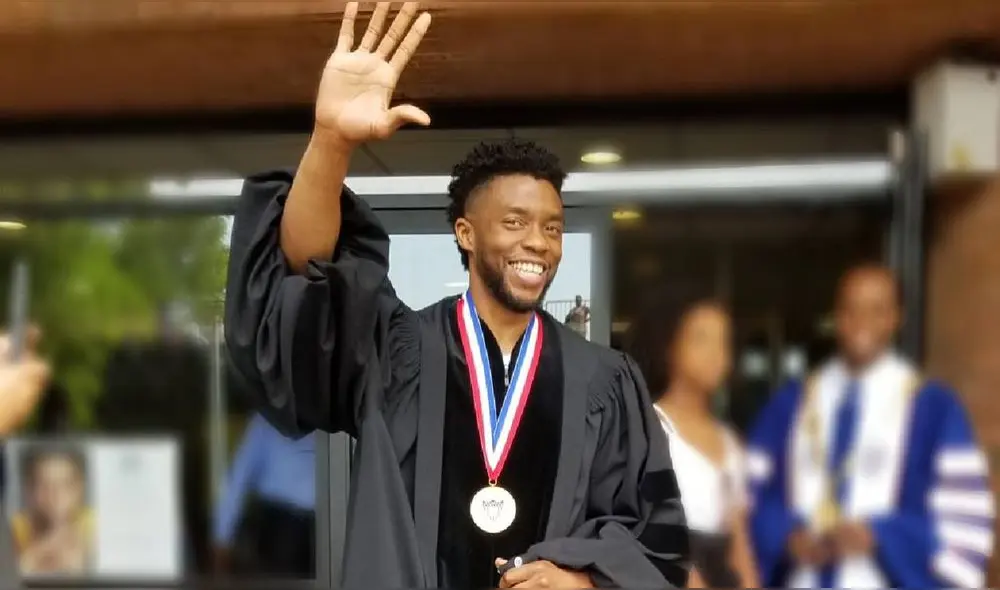 El protagonista de Pantera negra recibe homenaje póstumo. Foto: Chadwick Boseman/ Instagram.