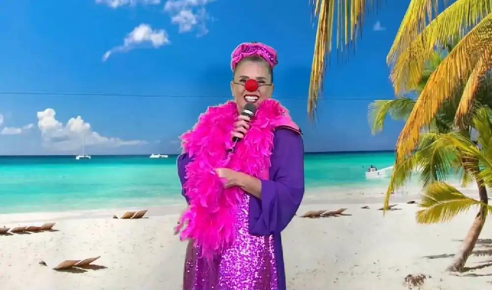 Johanna San Miguel como 'Queca'. Foto: captura América TV Johanna San Miguel como 'Queca'. Foto: captura América TV