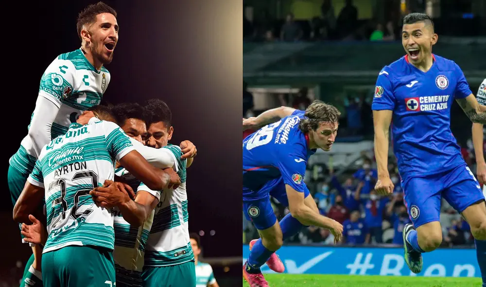 Santos venció en semifinales a Puebla y Cruz Azul hizo lo propio con Pachuca. Foto: composición/EFE/Twitter Santos venció en semifinales a Puebla y Cruz Azul hizo lo propio con Pachuca. Foto: composición/EFE/Twitter