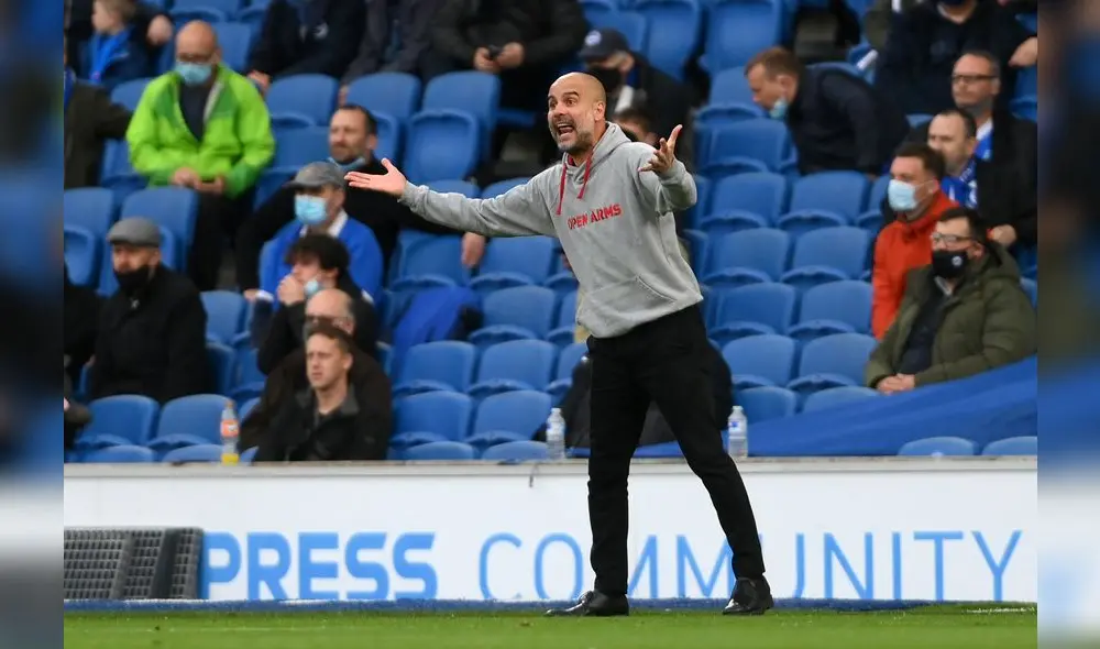 Guardiola tiene contrato con el Manchester City hasta mediados del 2023. Foto: AFP/Mike Hewitt
