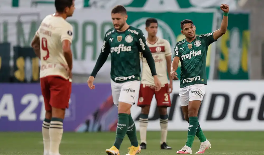 Universitario no pudo con Palmeiras y quedó último del Grupo A en la Copa Libertadores 2021. Foto: AFP