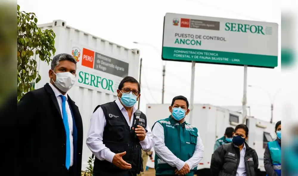 El ministro de Agricultura puso en marcha las nuevas instalaciones del puesto de Ancón. Foto: Difusión. El ministro de Agricultura puso en marcha las nuevas instalaciones del puesto de Ancón. Foto: Difusión.
