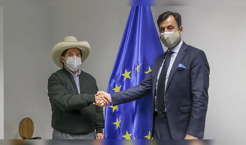 Castillo y Mellado conversaron sobre temas de interés para el Perú. Foto: Twitter Pedro Castillo