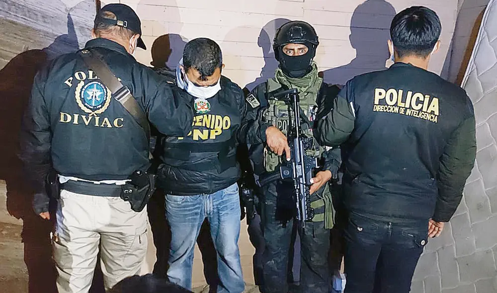 Operativo. Seis de los integrantes de la banda 'Los Angelitos de Pachacútec' fueron sorprendidos mientras dormían. Foto: difusión