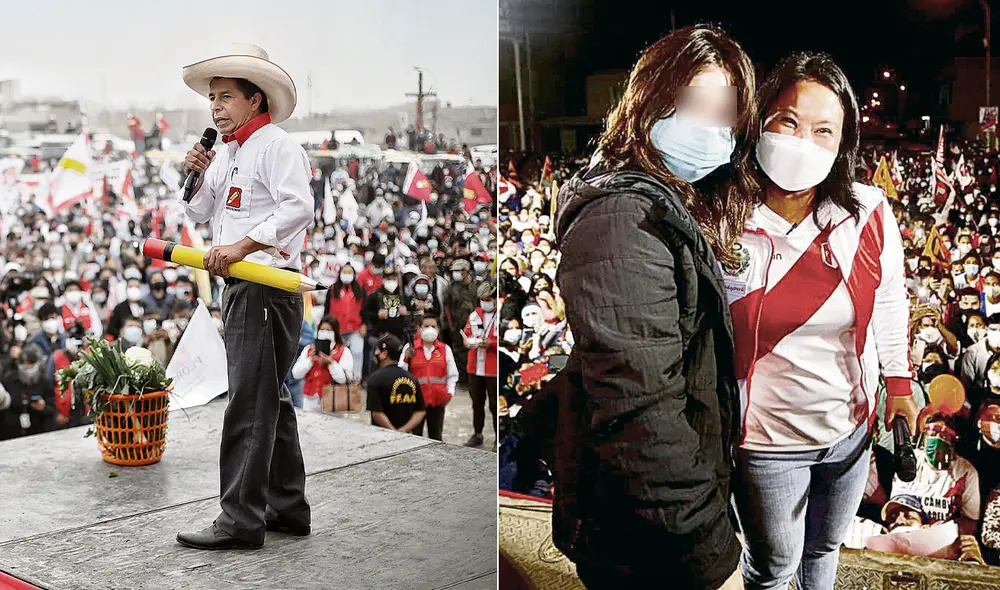 Lima. En Carabayllo, Castillo indicó que en su posible gobierno la salud preventiva será prioridad. Keiko Fujimori llegó a Chincha e Ica. Presentó a una de sus hijas ante sus seguidores. Foto: composición LR / Antonio Melgarejo Lima. En Carabayllo, Castillo indicó que en su posible gobierno la salud preventiva será prioridad. Keiko Fujimori llegó a Chincha e Ica. Presentó a una de sus hijas ante sus seguidores. Foto: composición LR / Antonio Melgarejo