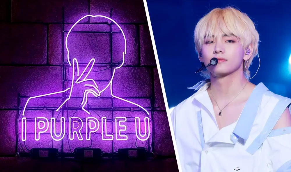 BTS: Taehyung le dio simbolismo al color morado en un fanmeeting del 2016. Foto: composición Naver BTS: Taehyung le dio simbolismo al color morado en un fanmeeting del 2016. Foto: composición Naver