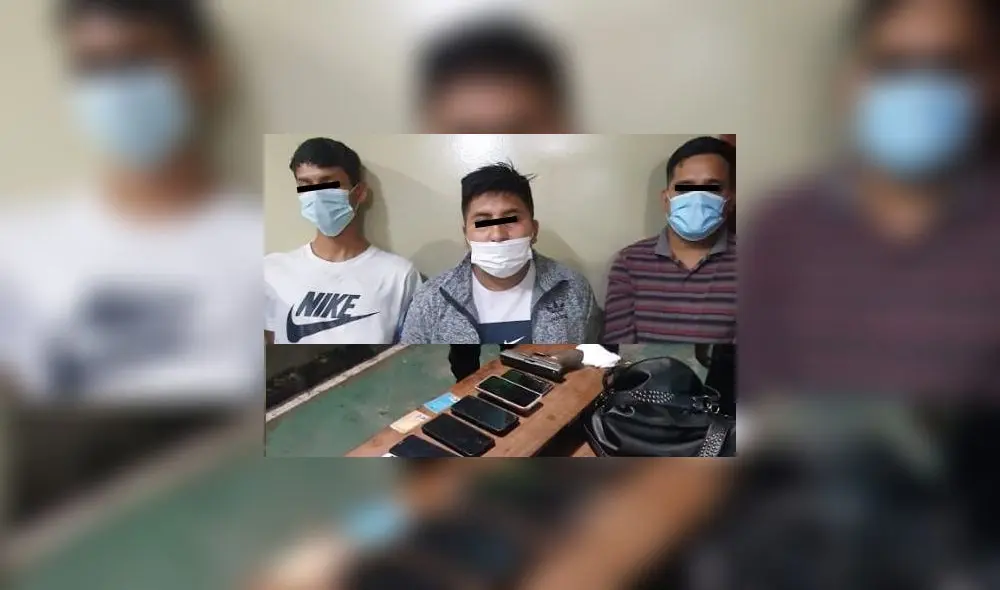 A los detenidos se les encontró celulares, billeteras, cartera y dinero sustraído a clientes de chifa. Foto: PNP