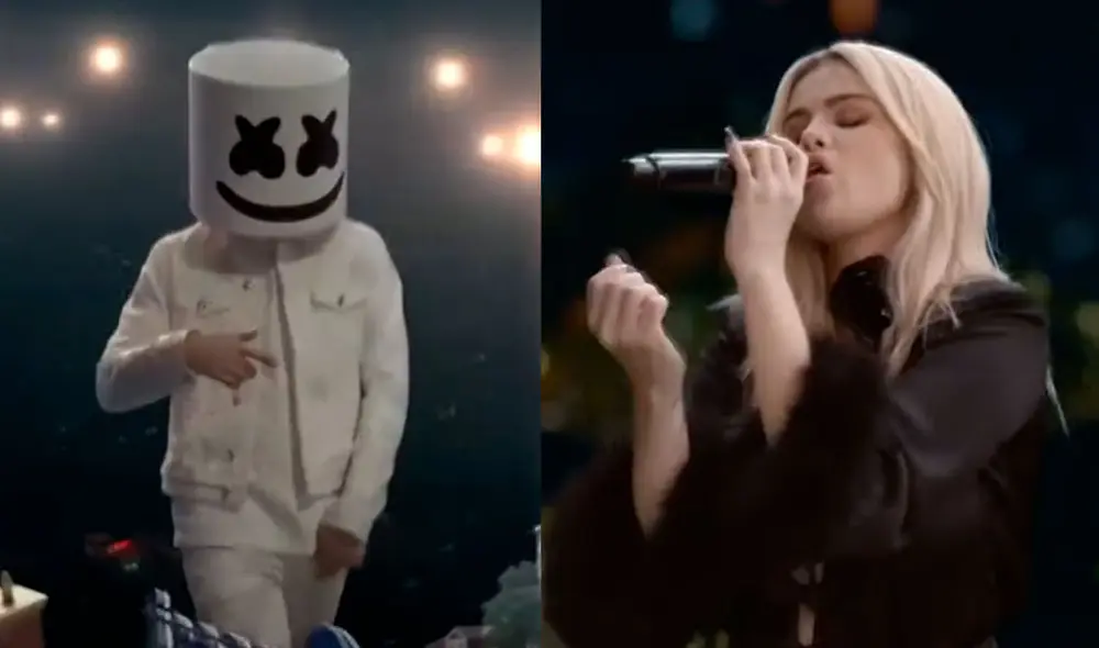 Selena Gómez, Khalid y DJ Marshmello fueron los encargados del show previo a la final de la la Champions League, en el Estadio do Dragão de Portugal. Foto: captura Fox Sports