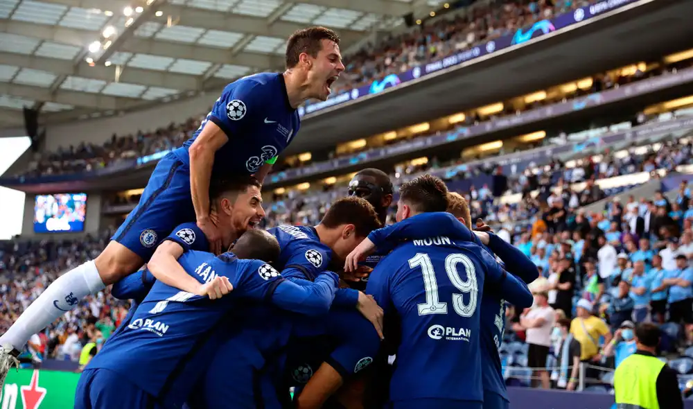 Chelsea venció al Manchester City y se consagró campeón de la Champions League 2020-2021. Foto: EFE Chelsea venció al Manchester City y se consagró campeón de la Champions League 2020-2021. Foto: EFE