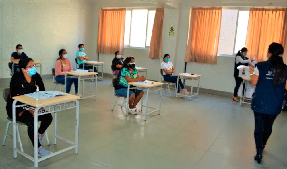 José Carlos Vergiu aseguró que se cumplió el protocolo contra la COVID-19 en la capacitación. Foto: Oficina Desconcentrada de Procesos Electorales