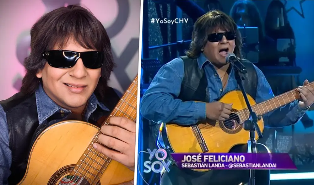 Imitador de José Feliciano se enfrenta a 'Alejandro Sanz' en Yo soy Chile. Foto: Sebastián Landa/ Instagram/ captura de Chilevisión Imitador de José Feliciano se enfrenta a 'Alejandro Sanz' en Yo soy Chile. Foto: Sebastián Landa/ Instagram/ captura de Chilevisión