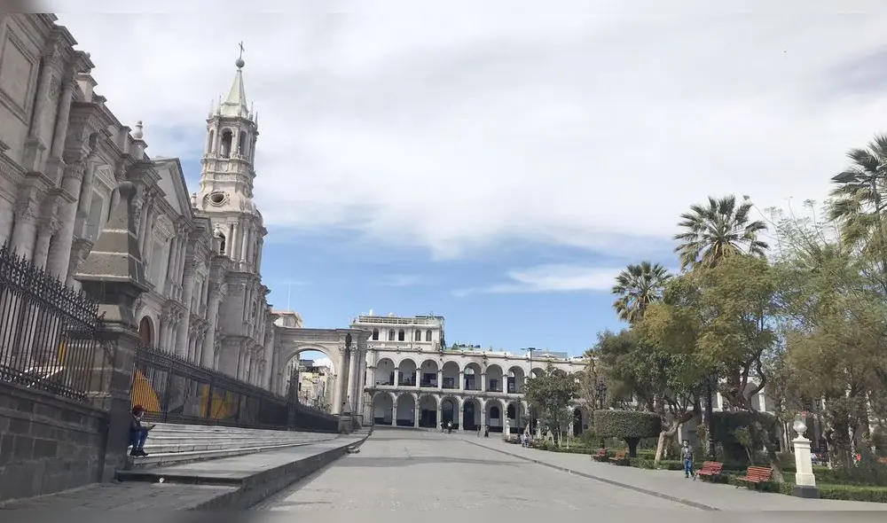 En Arequipa, a estas horas del día, reina el silencio ante la inmovilización total dispuesta. Foto: Oswald Charca / La República