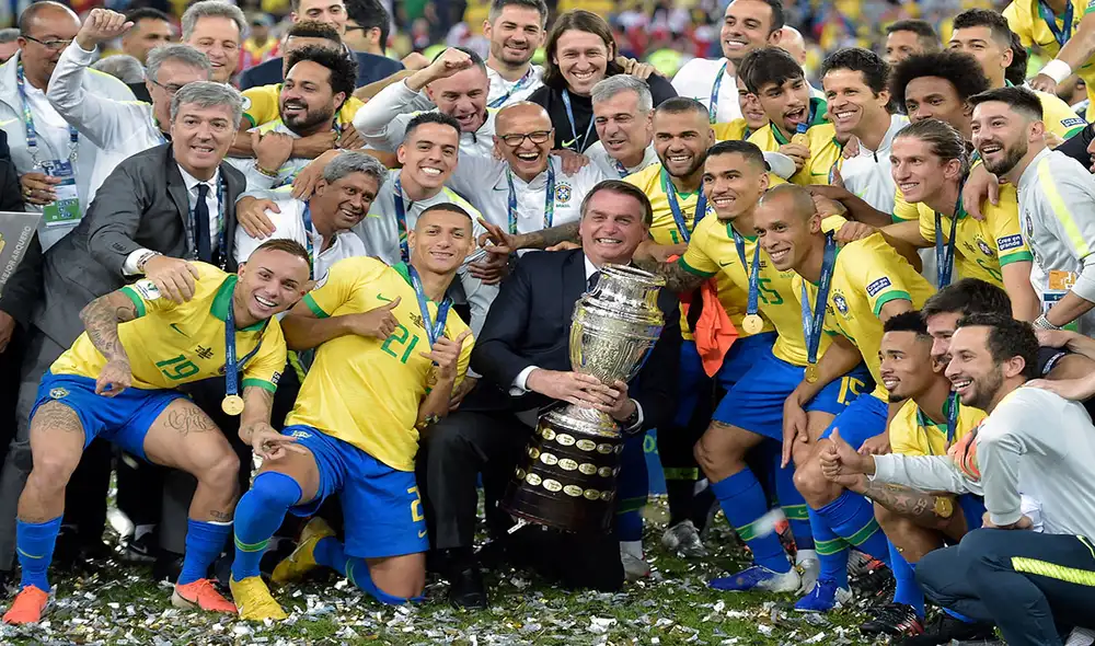 Brasil fue la sede de la última Copa América, en 2019, y se quedó con el título. Foto: AFP Brasil fue la sede de la última Copa América, en 2019, y se quedó con el título. Foto: AFP