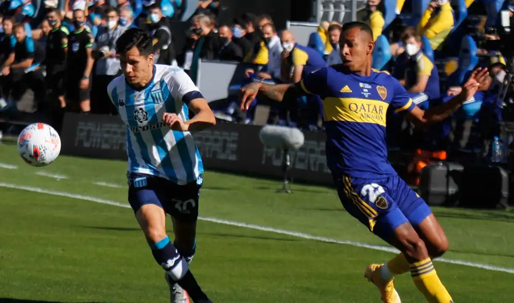Boca iguala ante Racing por las semifinales de la Copa de la Liga Profesional Argentina 2021. Foto: AFA Boca iguala ante Racing por las semifinales de la Copa de la Liga Profesional Argentina 2021. Foto: AFA