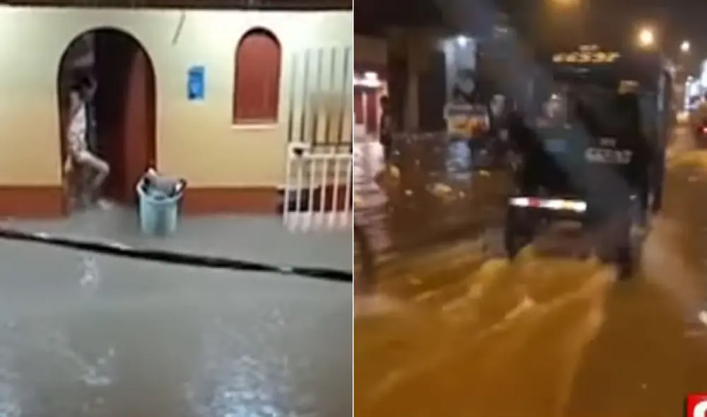 Los vehículos circularon con dificultad. Foto: composición/captura de 24 horas