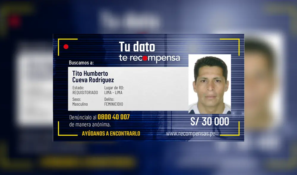 El 40% de las personas incluidas en el Programa de Recompensas están inmersos en los delitos de violación sexual, violación de menores de edad y tocamientos indebidos. Foto: Mininter