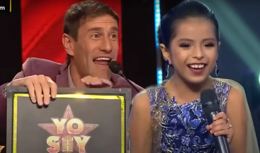 Jurado aplaude la disciplina de la joven imitadora. Foto: captura Latina