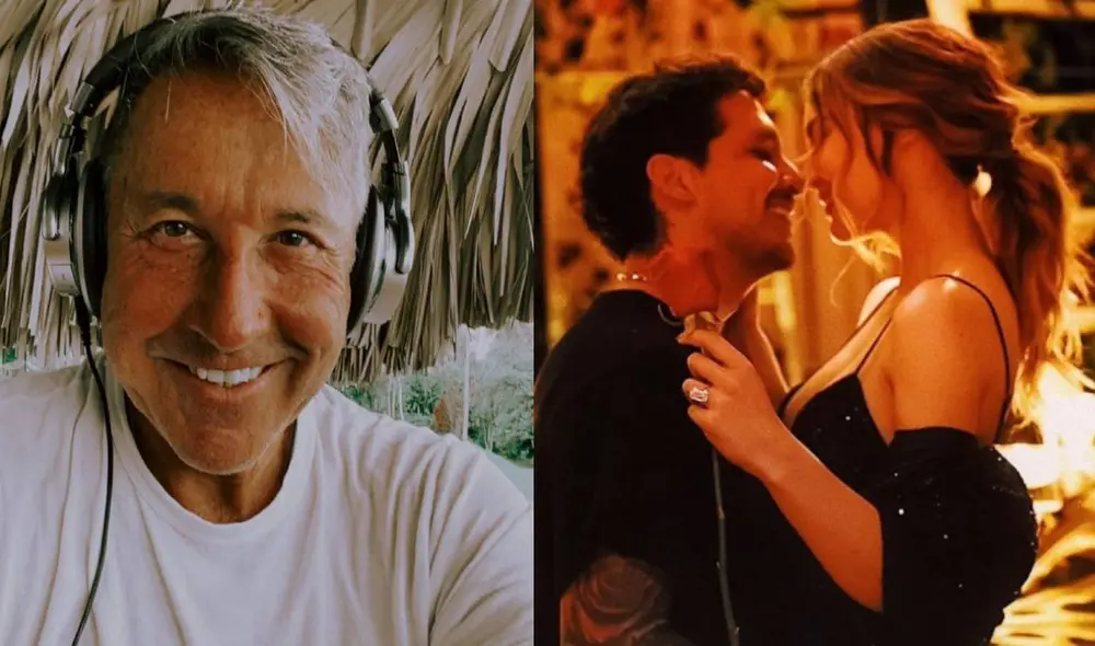 Ricardo Montaner está feliz por el compromiso de la pareja. Foto: composición Ricardo Montaner/Facebook, Belinda/Instagram