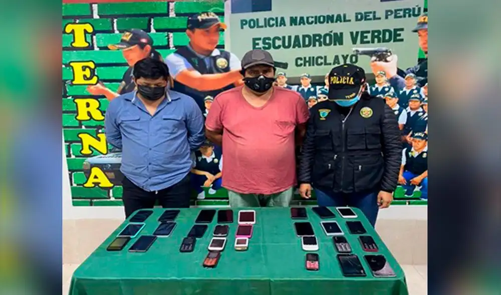 Detenidos fueron llevados a la Divincri Chiclayo para las investigaciones. Foto: PNP.