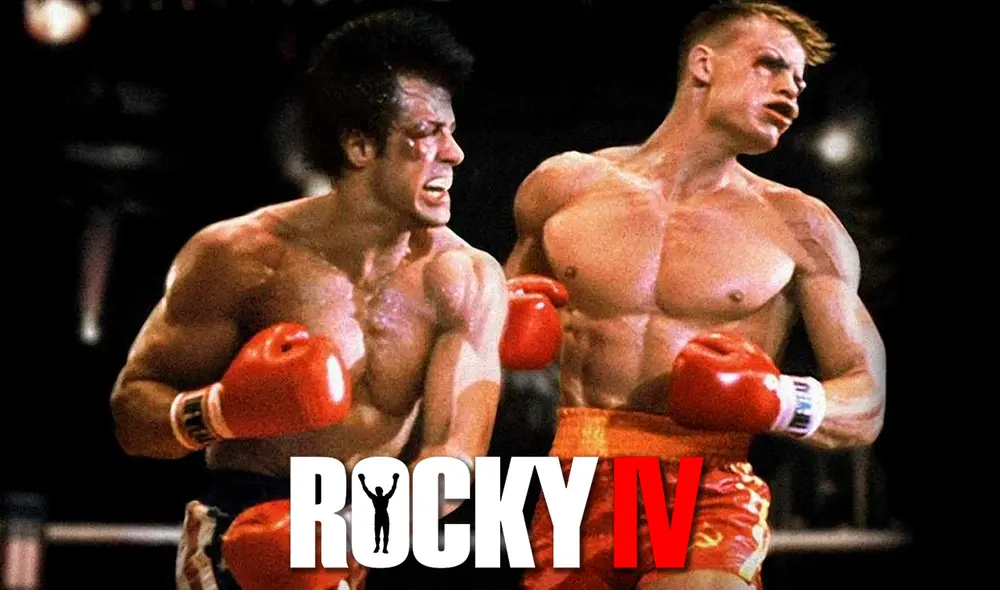 Sylvester Stallone y Dolph Lundgren en Rocky IV. Foto: composición / MGM