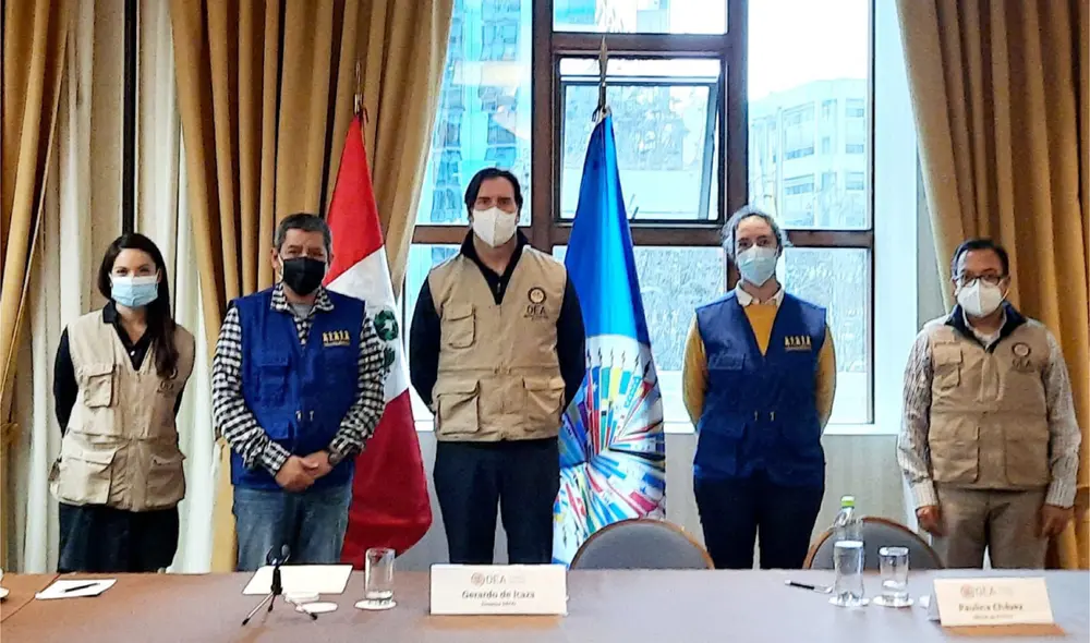 El secretario general de Transparencia, Ivan Lanegra, afirmó que "el objetivo de la reunión fue intercambiar información sobre las elecciones". Foto: Transparencia