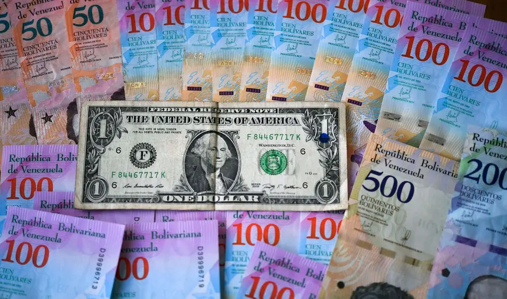 l precio del dólar en Venezuela, según DolarToday. Foto: AFP l precio del dólar en Venezuela, según DolarToday. Foto: AFP
