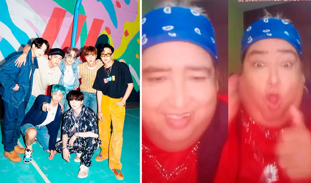 Así sonará "Dynamite" con el estilo que caracteriza a Tongo. Foto: composición BIGHIT/captura TikTok Así sonará "Dynamite" con el estilo que caracteriza a Tongo. Foto: composición BIGHIT/captura TikTok