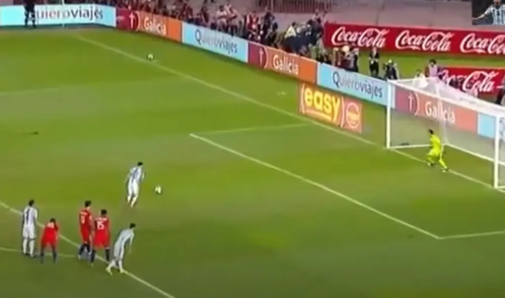Lionel Messi marcó su segundo tanto en estas eliminatorias. Foto: captura de video/TV Pública