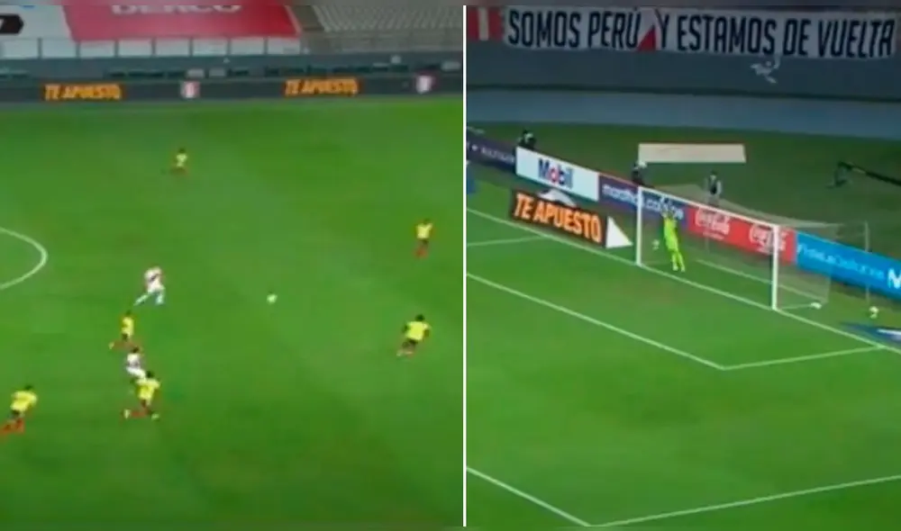 Gianluca Lapadula casi marca el descuento. Foto: captura/Movistar Deportes Gianluca Lapadula casi marca el descuento. Foto: captura/Movistar Deportes