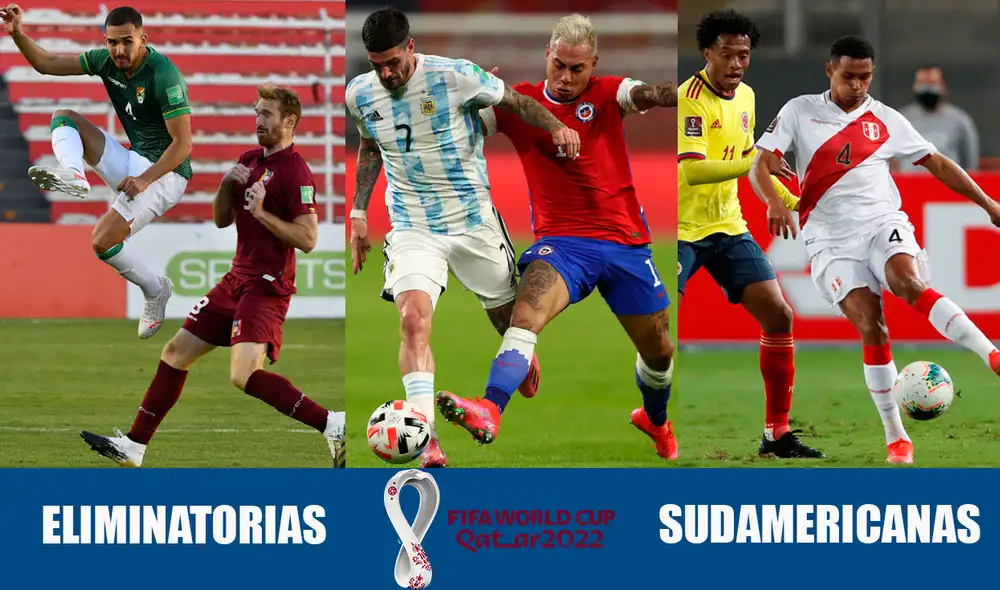 Este jueves 3 de junio se jugaron cuatro partidos de la fecha 7 de eliminatorias. Foto: composición/EFE/La República Este jueves 3 de junio se jugaron cuatro partidos de la fecha 7 de eliminatorias. Foto: composición/EFE/La República