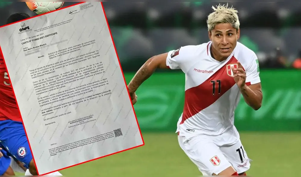 El objetivo de la ONPE es conocer si es que Raúl Ruidiaz recibió algún monto económico por dicha participación. Foto: difusión El objetivo de la ONPE es conocer si es que Raúl Ruidiaz recibió algún monto económico por dicha participación. Foto: difusión