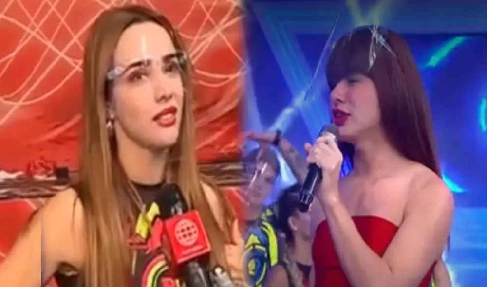 Rosángela Espinoza cuestiona el comportamiento de La Uchulú. Foto: captura América TV